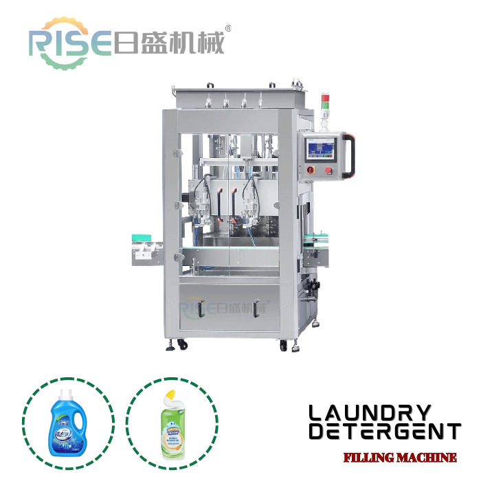 RISHENG|AUTOMATIC 6-HEAD INLINE LAUNDRY DETERGENT FILLING MACHINE.